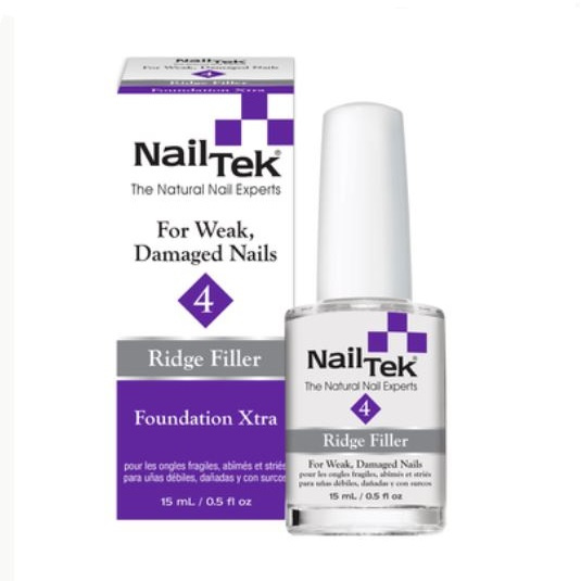 Nail Tek 4 Foundation Xtra  -  base coat for weak, damaged nails